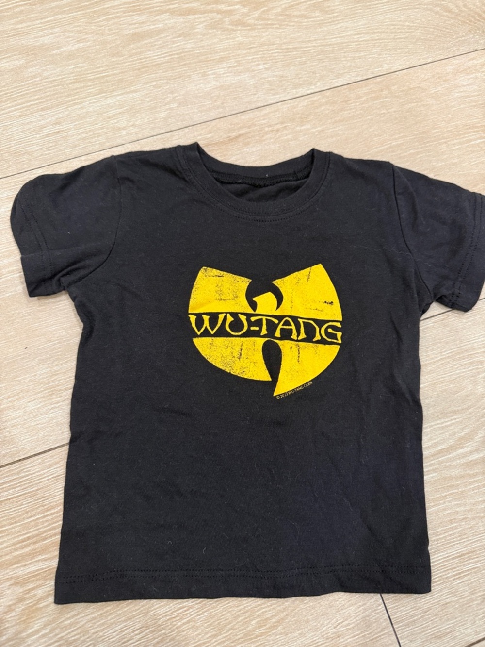 Wu-Tang Toddler Yellow Logo Black Kids Tee